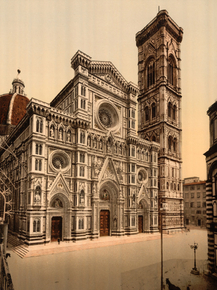 The Cathedral and campanile, Florence, Italy The Cathedral and campanile, Florence, Italy