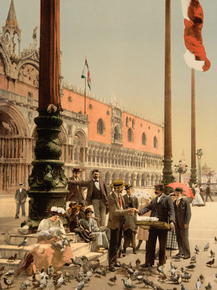 The Doges' Palace and the Columns of St. Mark's, Venice, Italy The Doges' Palace and the Columns of St. Mark's, Venice, Italy