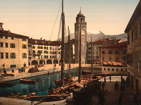 The harbor, Riva, Lake Garda, Italy
