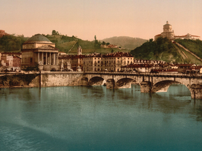 Torino, Monte dei Cappuccini e chiesa Gran Madre de Dio, Turin, Italy