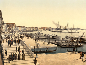 Venice harbor and Palazzo dei Dogi, Venice, Italy