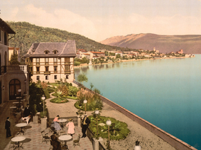 View from the Hotel Fasano, Fasano, Lake Garda, Italy