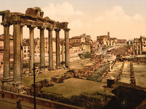 View of the Forum, Rome, Italy