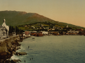 From the boulevard, Jalta, the Crimea, Russia