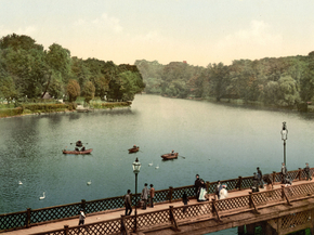 The lake, north side, Konigsberg, East Prussia, Germany