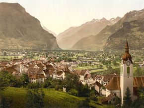 Altdorf, general view, Lake Lucerne, Switzerland
