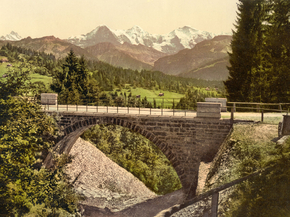 Bridge at Saint Beatenberg, Bernese Oberland, Switzerland