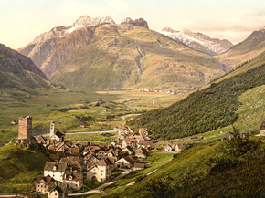 Furka Pass, Hospenthal, general view, Bernese Oberland, Switzerland