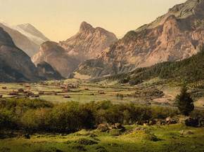 Kandersteg village, Bernese Oberland, Switzerland