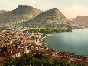 Lugano, and Monte Bre, Tessin, Switzerland