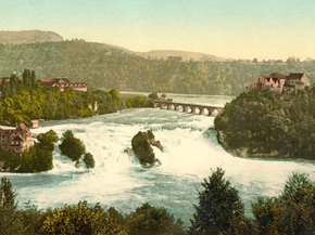 The Falls of the Rhine, general view, Schaffhausen, Switzerland