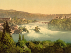 The Falls of the Rhine, general view, Schaffhausen, Switzerland