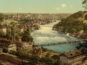 The Falls of the Rhine, general view, Schaffhausen, Switzerland