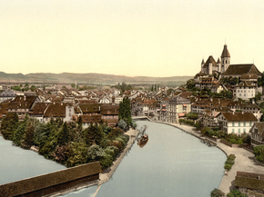 Thun, from the Thunerhof, Bernese Oberland, Switzerland