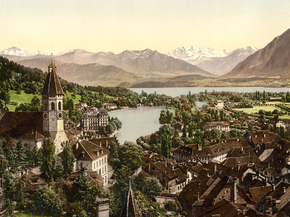 Thun, general view, Bernese Oberland, Switzerland