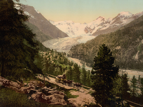 Upper Engadine, Morteratsch Glacier, Grisons, Switzerland