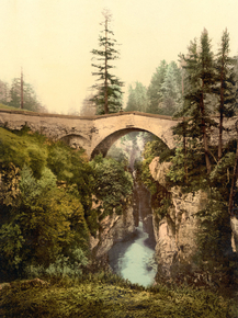 Upper Engadine, Ota Bridge, Grisons, Switzerland