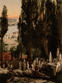 A part of the Eyoub, cemetery, II, Constantinople, Turkey A part of the Eyoub, cemetery, II, Constantinople, Turkey