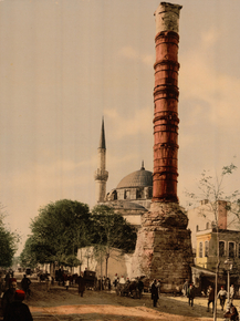 The burnt column, Constantinople, Turkey The burnt column, Constantinople, Turkey