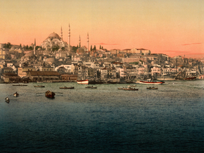 View from the bridge, Constantinople, Turkey