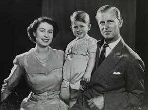 Princess Elizabeth, Prince Philip and Prince Charles Princess Elizabeth, Prince Philip and Prince Charles