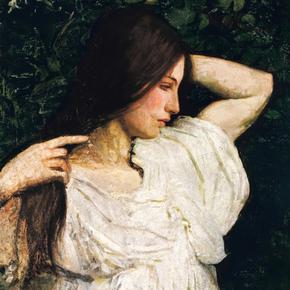 Abbott Handerson Thayer - Girl Arranging Her Hair | Эббот Хэндерсон Тейер