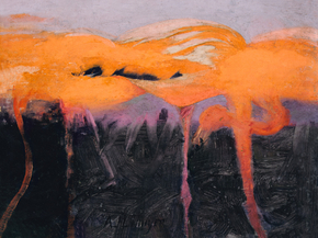 Abbott Handerson Thayer - Red Flamingoes | Эббот Хэндерсон Тейер