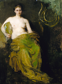 Abbott Handerson Thayer - Seated Nude Woman | Эббот Хэндерсон Тейер