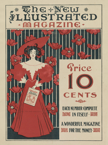 Ethel Reed - Flowers and a fashionably dressed woman | Этель Рид