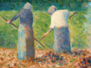 Georges Seurat - Haymakers at Montfermeil | Жорж Сёра