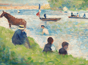 Georges Seurat - Horse and Boats | Жорж Сёра