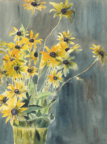 Hannah Borger Overbeck - Vase with Blackeyed Susans | Ханна Боргер Овербек