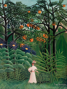 Henri Rousseau - Woman Walking in an Exotic Forest | Анри Руссо