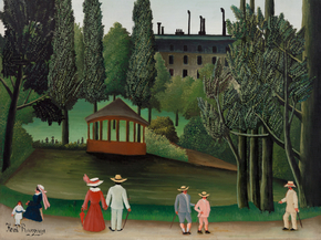Henri Rousseau - View of Montsouris Park, the Kiosk | Анри Руссо