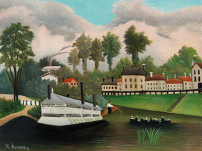 Henri Rousseau - The Laundry Boat of Pont de Charenton | Анри Руссо