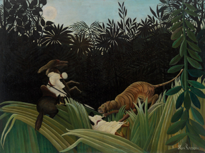 Henri Rousseau - Scouts Attacked by a Tiger | Анри Руссо