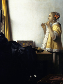 Jan Vermeer | Ян Вермеер - Молодая женщина с жемчужным ожерельем
