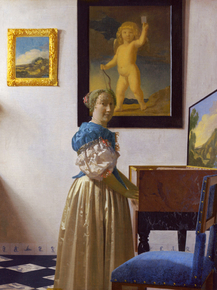 Jan Vermeer - Lady Standing at a Virginal | Ян Вермеер