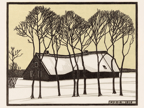 Julie de Graag - Farm in the snow | Джули де Грааг