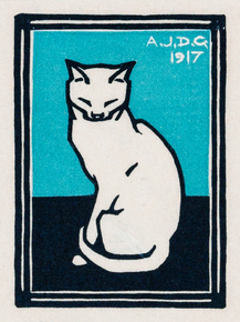 Julie de Graag - Sitting cat | Джули де Грааг
