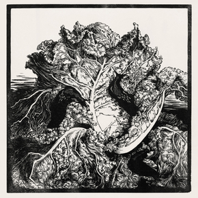 Julie de Graag - Three slugs on a cabbage | Джули де Грааг