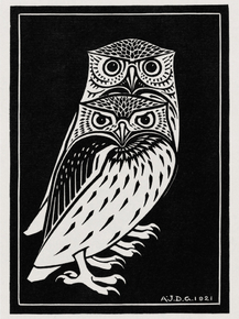 Julie de Graag - Two owls | Джули де Грааг