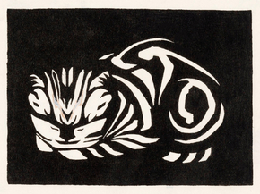 Julie de Graag - Woodcut cat | Джули де Грааг