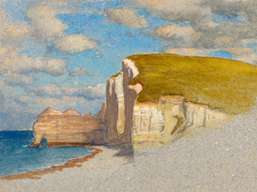 Samuel Colman - Cliffs at Etretat | Сэмюэл Колмен Samuel Colman - Cliffs at Etretat | Сэмюэл Колмен
