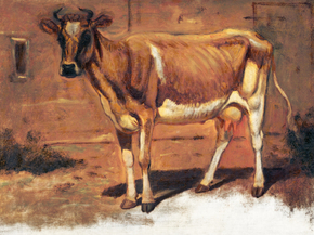 Samuel Colman - Standing Cow, Farmington | Сэмюэл Колмен