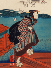 Утагава Куниёси - Sanbashi no Onna
