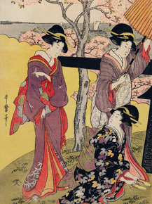 Китагава Утамаро - Gotenyama no Hanami Hidari