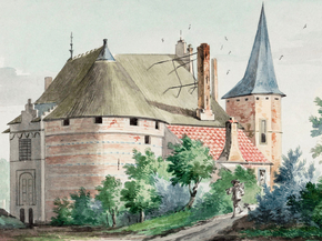 Aert Schouman - The castle in Wouw | Аерт Шоуман