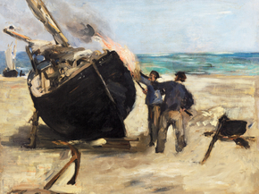 Edouard Manet - Tarring the Boat | Эдуард Мане