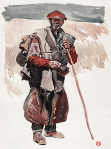 Edward Penfield - A Spanish tramp | Эдвард Пенфилд